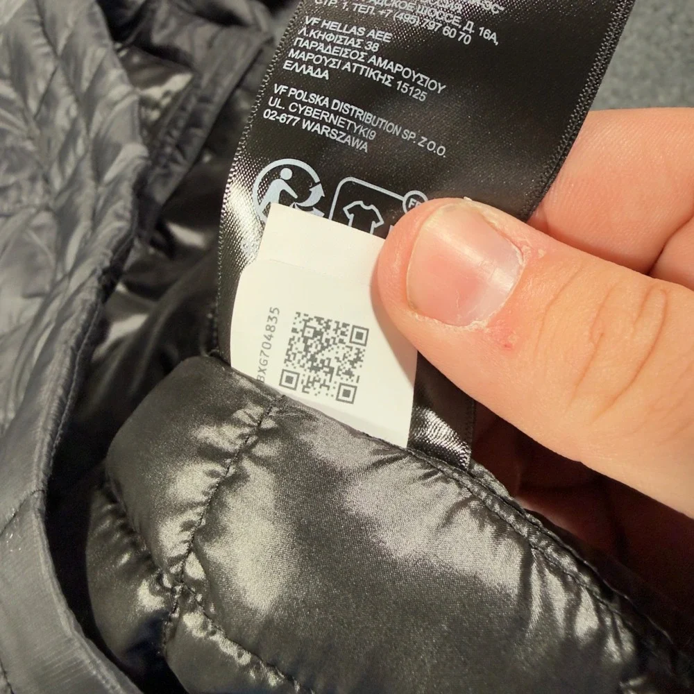 The North Face new tags